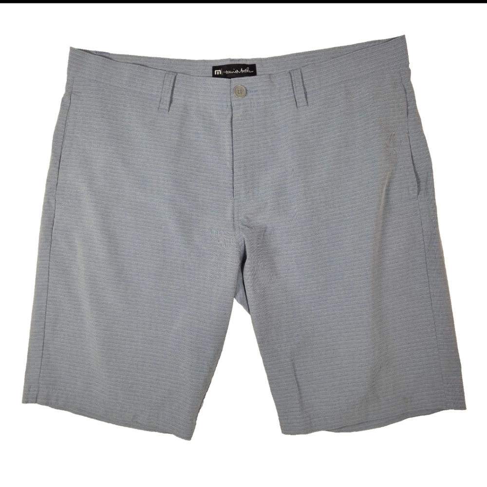 Travis Mathew Golf Shorts Mens Sz 40 Blue Lightweight Performance Athleisure